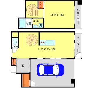 ricco un saccoの間取り図