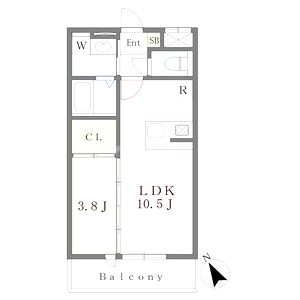 SOLAIRE鈴蘭台の間取り図