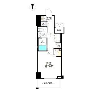 エスライズ東天満の間取り図