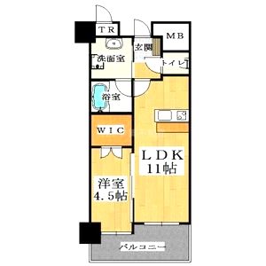 ヴェルドゥール南茨木の間取り図