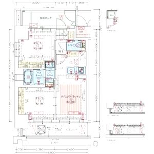 エステムコート阿波座プレミアムの間取り図