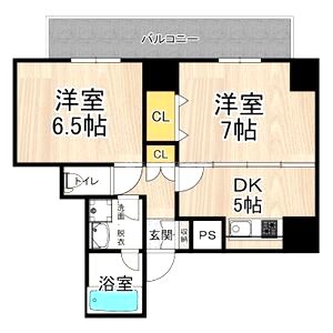 CITY SPIRE難波プレミアの間取り図