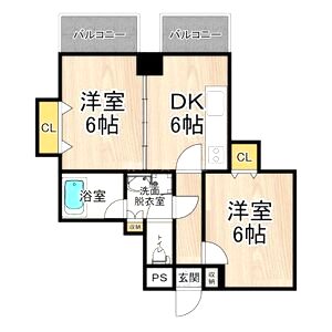 CITY SPIRE難波プレミアの間取り図
