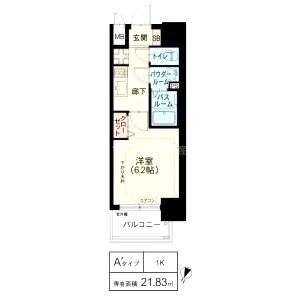 スプランディッド新大阪WESTの間取り図