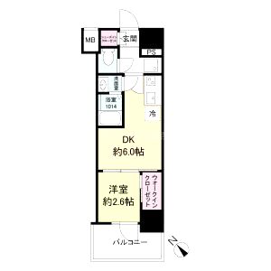 セレニテ西元町アリエの間取り図