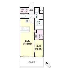 セレニテ西元町アリエの間取り図