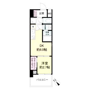 セレニテ西元町アリエの間取り図