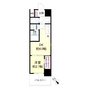 セレニテ西元町アリエの間取り図