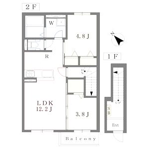 カーサ シエルIIの間取り図