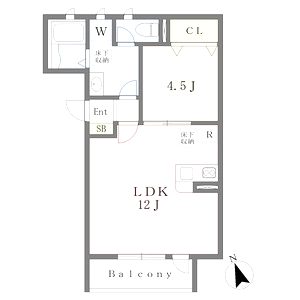 MISTRAL西延末Iの間取り図
