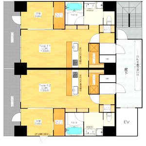 BRAVE松屋町の間取り図