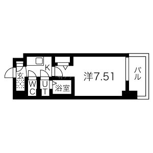 フォーリアライズ難波南レーヴの間取り図