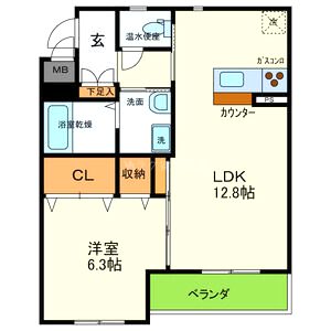サニーウエルの間取り図
