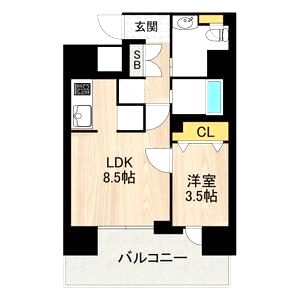 PHOENIX北堀江の間取り図