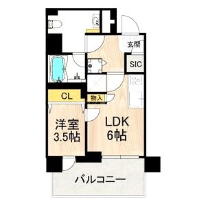 PHOENIX北堀江の間取り図