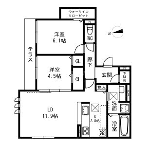 Passaro Grande桃ヶ池の間取り図