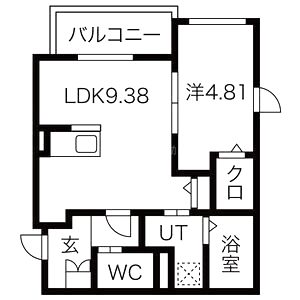 ル シエル クレール サクラの間取り図