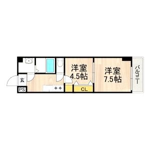 センターポイント吉志部の間取り図