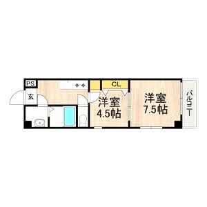 センターポイント吉志部の間取り図