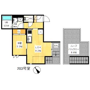 GRANDTIC 曽根の間取り図