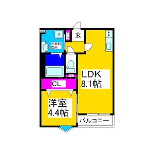 REGIES京都梅小路の間取り図