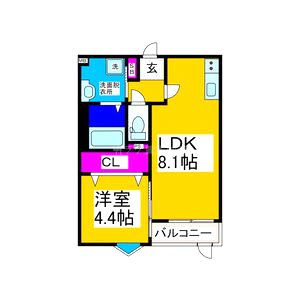 REGIES京都梅小路の間取り図