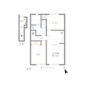ラウレア構A棟の間取り図