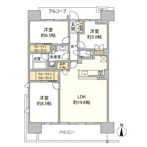 プラウドシティ塚口マークスカイの間取り図