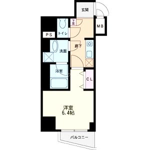 フォレステージュ北堀江の間取り図