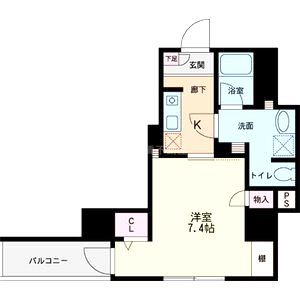 フォレステージュ北堀江の間取り図