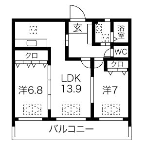 ルネピリアの間取り図
