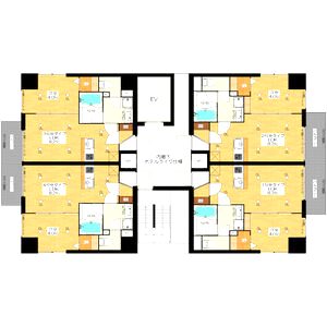 ブエナビスタ梅田イーストの間取り図