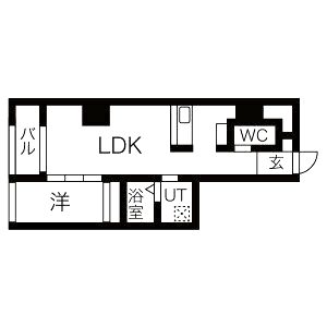 コスモ釣鐘町の間取り図
