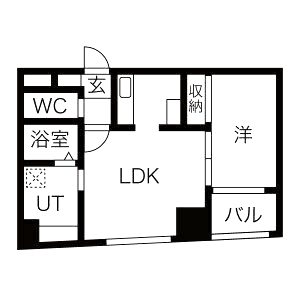 コスモ釣鐘町の間取り図