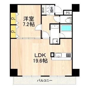 セントラル堺東の間取り図