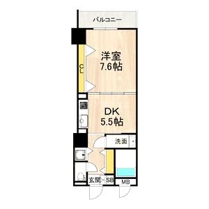 セントラル堺東の間取り図