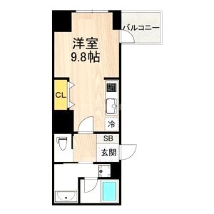 セントラル堺東の間取り図