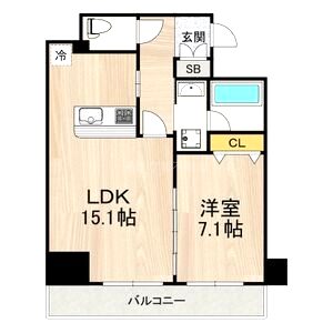 セントラル堺東の間取り図