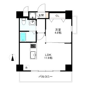 HGTコート都島の間取り図