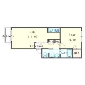 パラディーゾIの間取り図