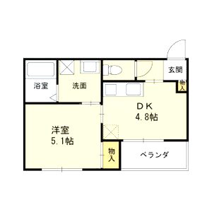 サムペアーズの間取り図