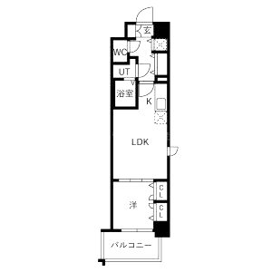ファーストフィオーレ江坂垂水町の間取り図