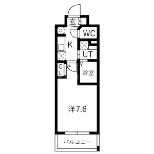 エグゼ難波南の間取り図