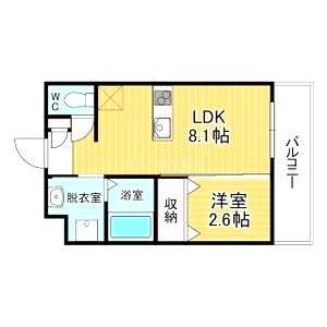リアコート千里丘ISOUTHの間取り図