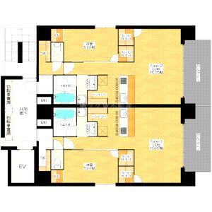 BRAVE新町の間取り図