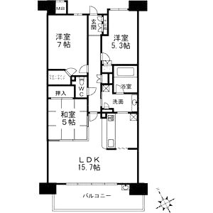なかもずアイランズの間取り図