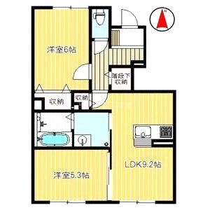 フォレストゥパラ南山本の間取り図