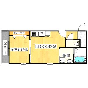 カサーディア加島IIの間取り図