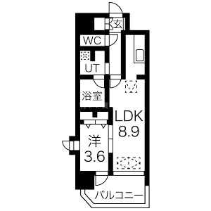 NORTH VILLAGE 伍番館の間取り図
