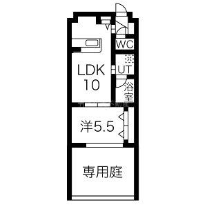 プレジール曽根の間取り図